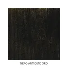 Cama doble en hierro verde o negro Made in Italy - Poldo Viadurini