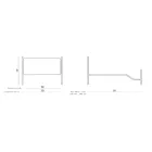 Cama doble en hierro verde o negro Made in Italy - Poldo Viadurini