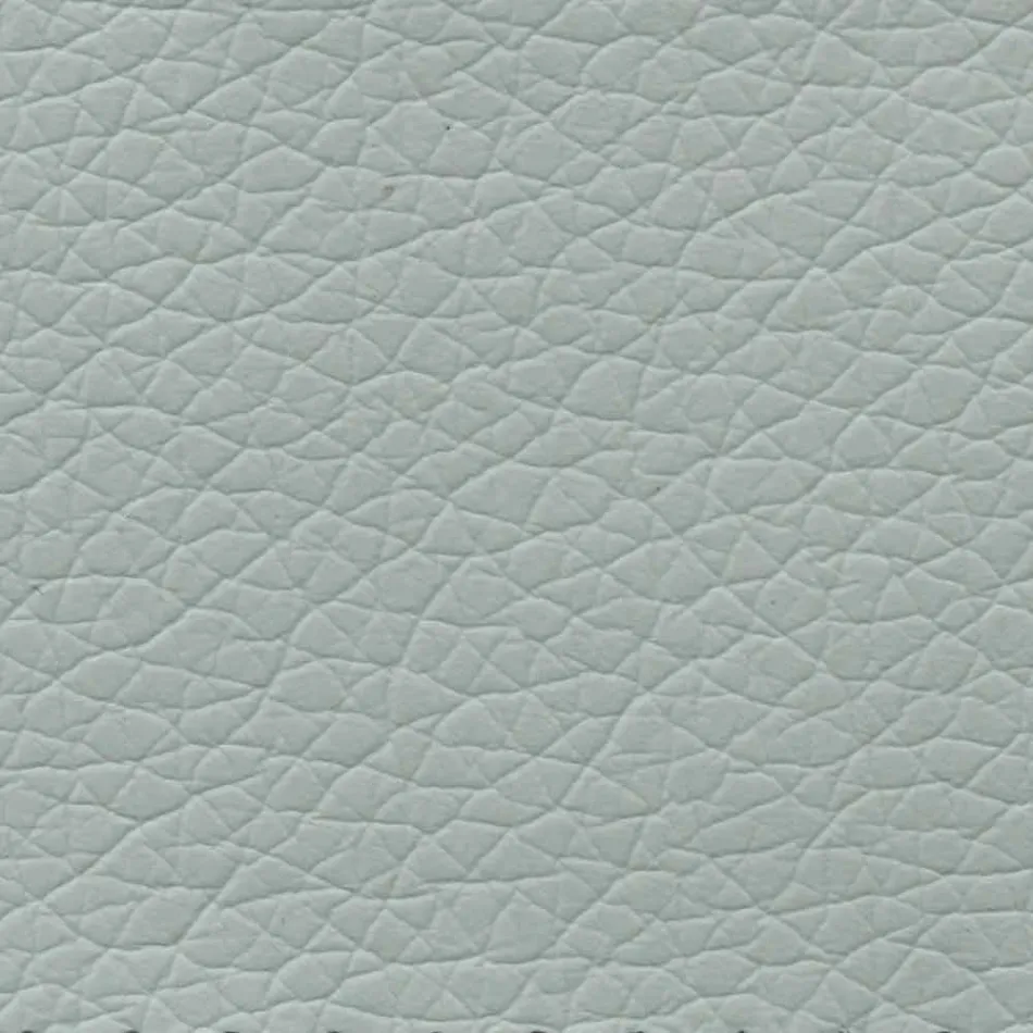 Cama doble de cuero sintético con pies de madera Made in Italy - Perzio Viadurini