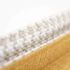 Cama doble de tela con pies metálicos Made in Italy - Glorio Viadurini