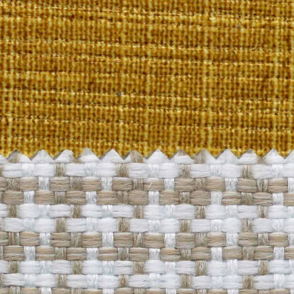 Cama doble de tela con pies metálicos Made in Italy - Glorio Viadurini