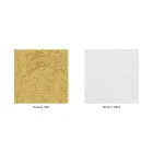 Cama doble de cuero genuino completa con colchón y 2 mesitas de noche - King Viadurini