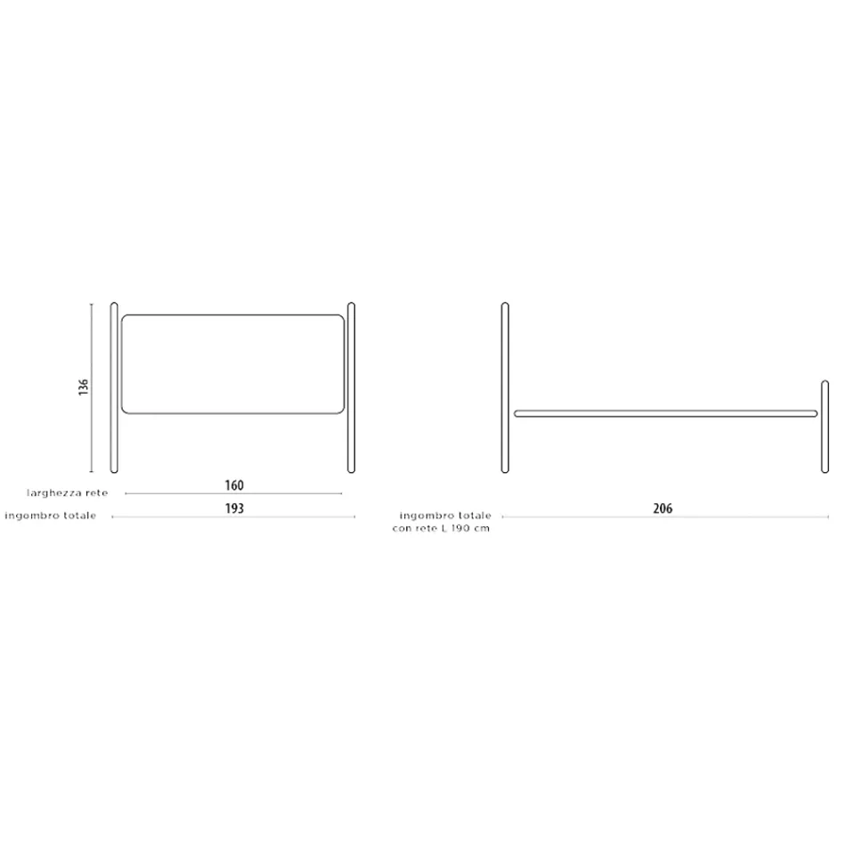 Cama doble de cuero genuino completa con colchón y 2 mesitas de noche - King Viadurini