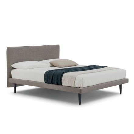 Cama doble de diseño moderno, con base delgada, Gaya New by Bolzan Viadurini