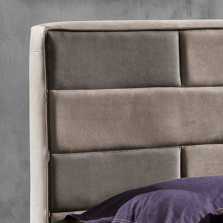 cama doble moderna con caja de almacenamiento 160x190 / 200 cm Gin Viadurini