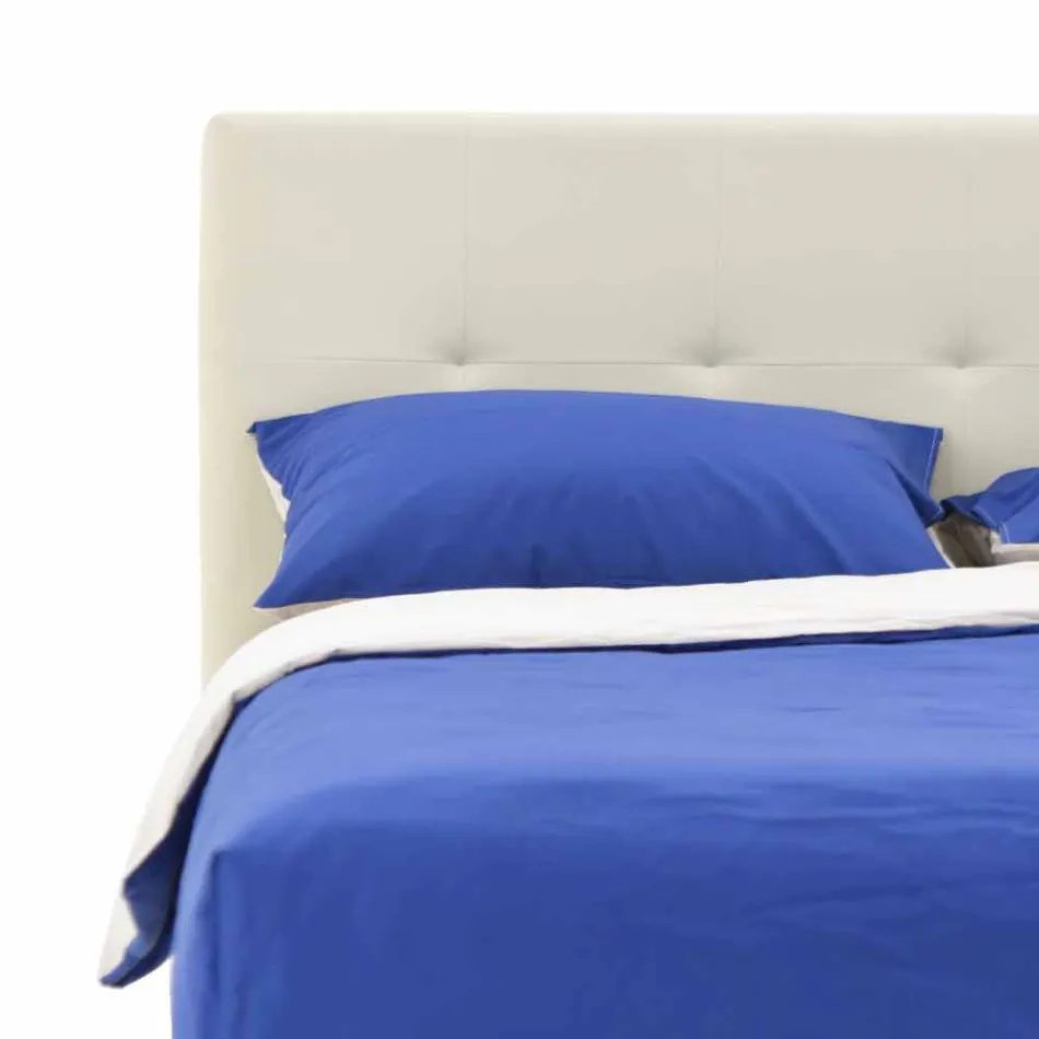 Cama doble moderna con pies de polipropileno Made in Italy - Patos Viadurini