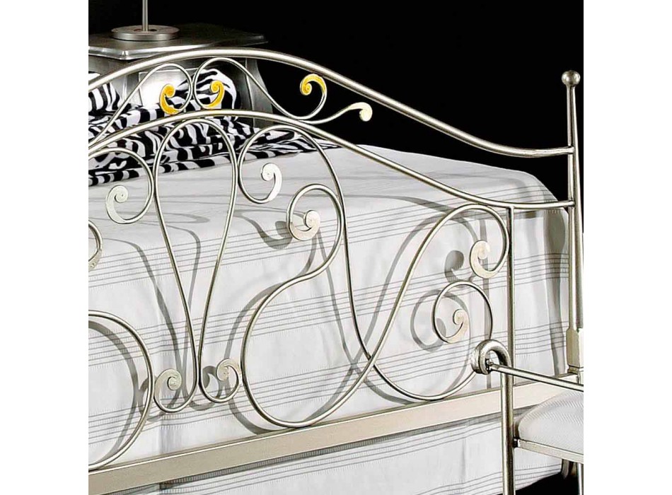 cama doble neoclásico en plena Jessica hierro forjado a mano