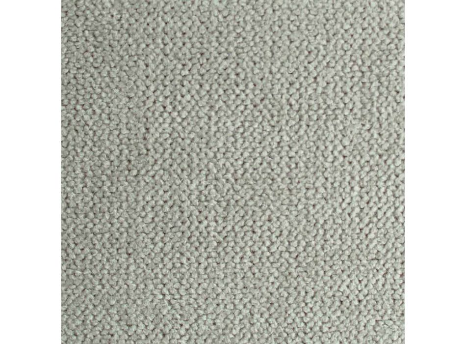 Cama doble tapizada en tela extraíble Made in Italy - Tevio