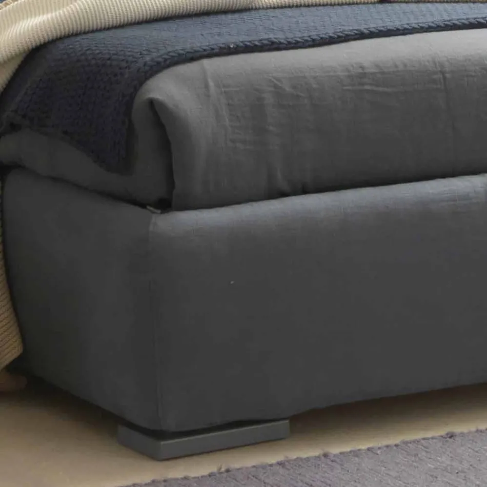 Cama doble sin caja, diseño contemporáneo, Iorca by Bolzan. Viadurini