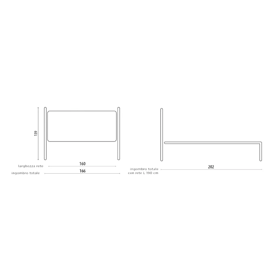 Cabecero De Cama Doble De Hierro Tubular Marrón Antiguo Dorado - Tamaño Viadurini
