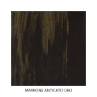 Cabecero De Cama Doble De Hierro Tubular Marrón Antiguo Dorado - Tamaño Viadurini