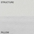 Cama doble redonda tapizada en ecopiel de diseño Made in Italy - Vesio Viadurini