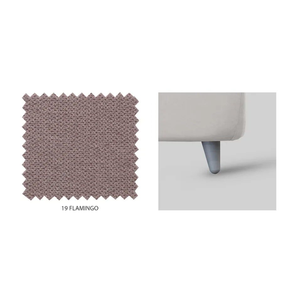 Cama individual con almacenaje opcional Made in Italy - Ciccio Viadurini