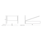 Cama individual con almacenaje opcional Made in Italy - Ciccio Viadurini