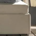 Cama individual con cabecera en forma y panel lateral, Line8 Bolzan Viadurini