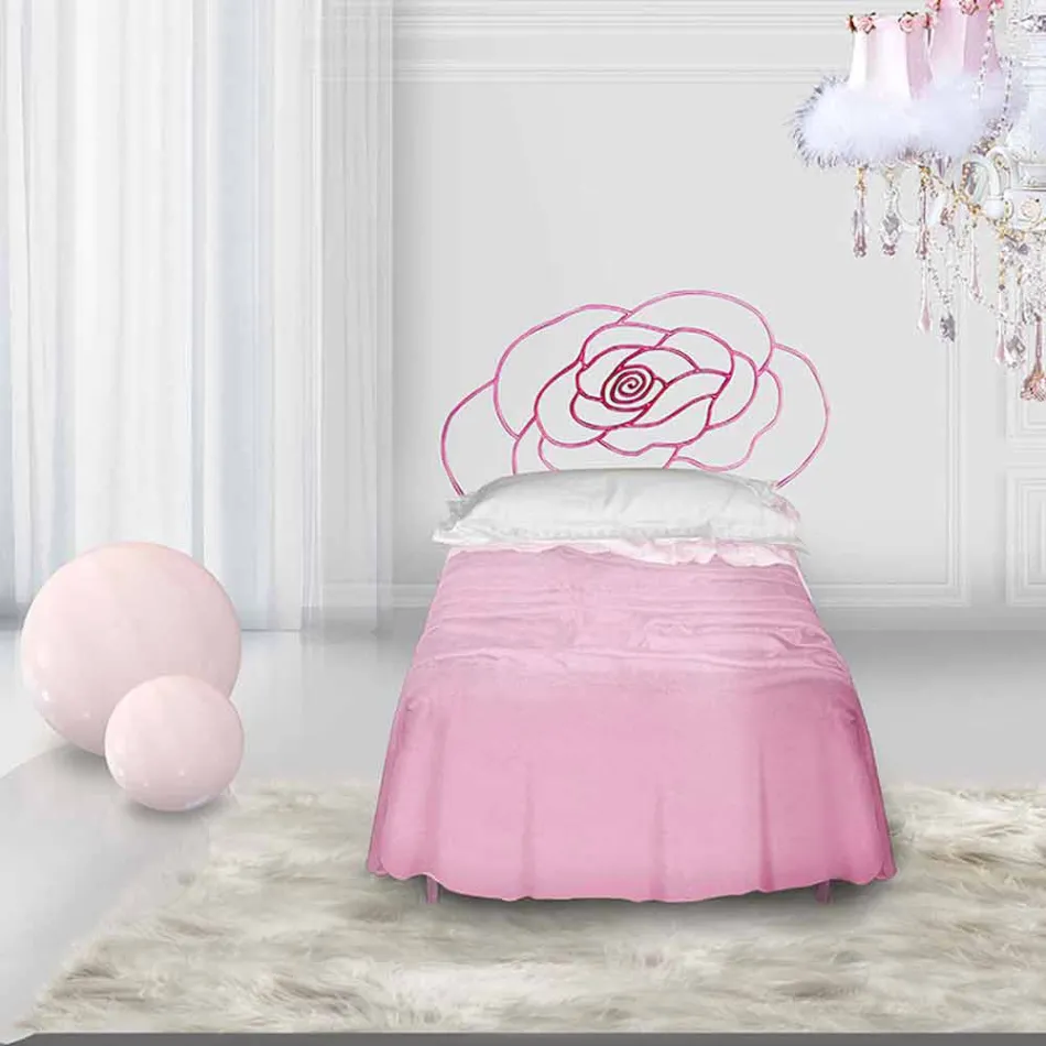 Cama individual en Hierro forjado Centauro Viadurini