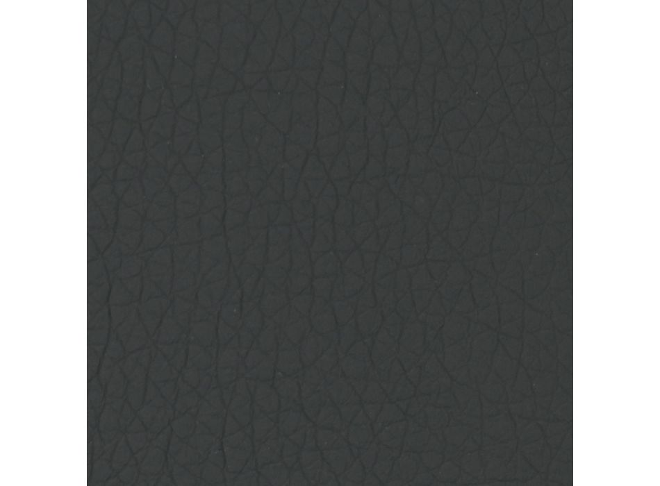 Cama doble redonda de diseño tapizada en piel sintética - Faenza