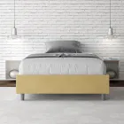Cama Queen Size de 120x200 cm, tapizada en microfibra, fabricada en Italia - Athlete Viadurini