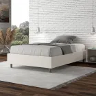 Cama Queen Size 140x200 cm Tapizada en Polipiel Fabricada en Italia - Athlete Viadurini