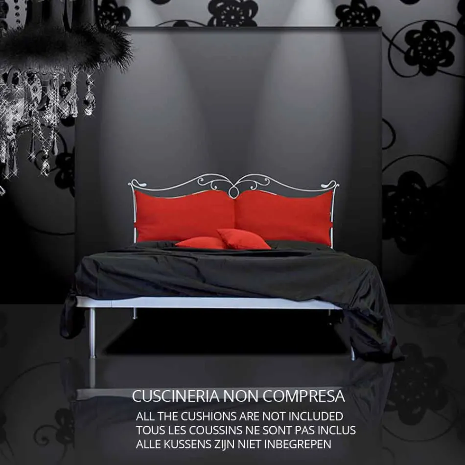 Una cama de plaza y media Hierro forjado Febo Viadurini