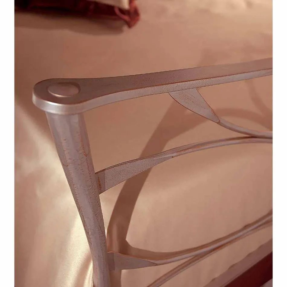 Una cama de plaza y media Hierro forjado Hydra Viadurini