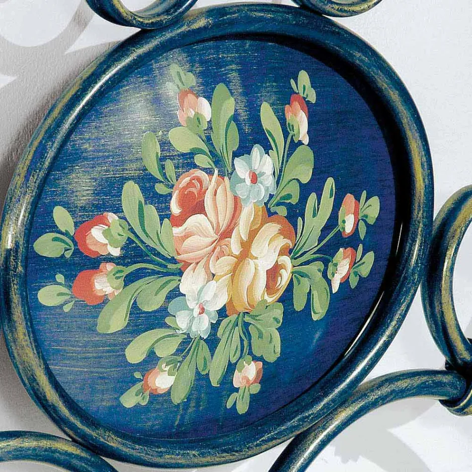 Cama de matrimonio de hierro forjado aplastado Gloria Diseño Viadurini