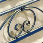 Cama de matrimonio de hierro forjado aplastado Gloria Diseño Viadurini