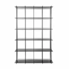 Librería de pared de diseño contemporáneo en plexiglás ahumado Sfera4 Viadurini