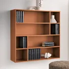 Librería de pared de diseño en melamina en varios colores, fabricada en Italia - Kea Viadurini