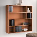 Librería de pared de diseño en melamina en varios colores, fabricada en Italia - Kea