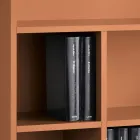 Librería de pared de diseño en melamina en varios colores, fabricada en Italia - Kea Viadurini