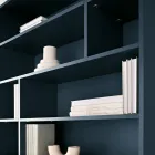 Librería de pared de diseño en melamina en varios colores, fabricada en Italia - Kea Viadurini