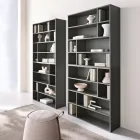 Librería de pared de diseño en melamina en varios colores, fabricada en Italia - Kea Viadurini