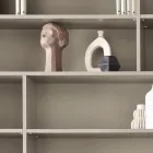 Librería de pared de diseño en melamina en varios colores, fabricada en Italia - Kea Viadurini