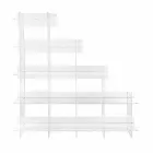 Librería de pared transparente Sfera3 L180 x H180 x P30 cm, fabricada en Italia Viadurini