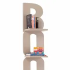 Librería de pared con diseño hecho a mano en Italia 3 estantes Nicla Viadurini