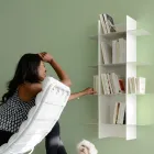 Librería de pared de diseño modular en metal de alta calidad - Roger Viadurini
