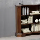Librería con 3 compartimentos abiertos en madera contrachapada Made in Italy - Epona Viadurini