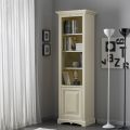 Librería con 4 compartimentos y 1 puerta de madera Made in Italy - Lofn