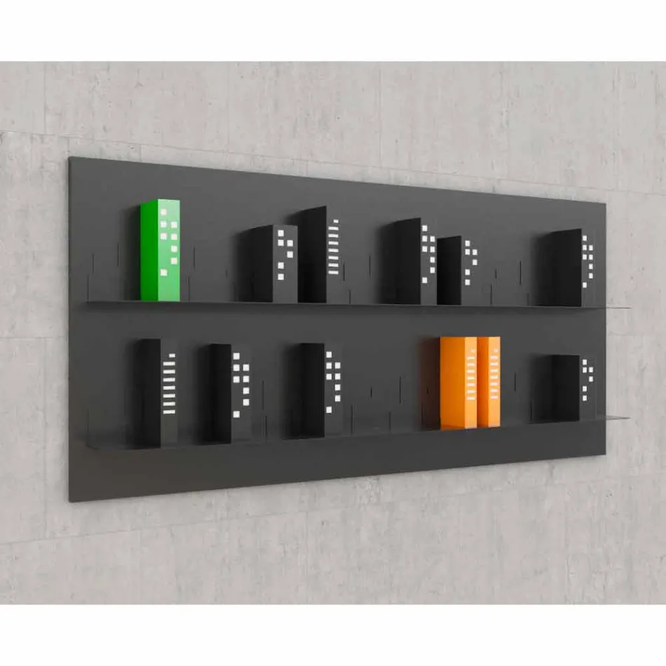 Biblioteca en Hang Skyline 186x86 Mabele Viadurini