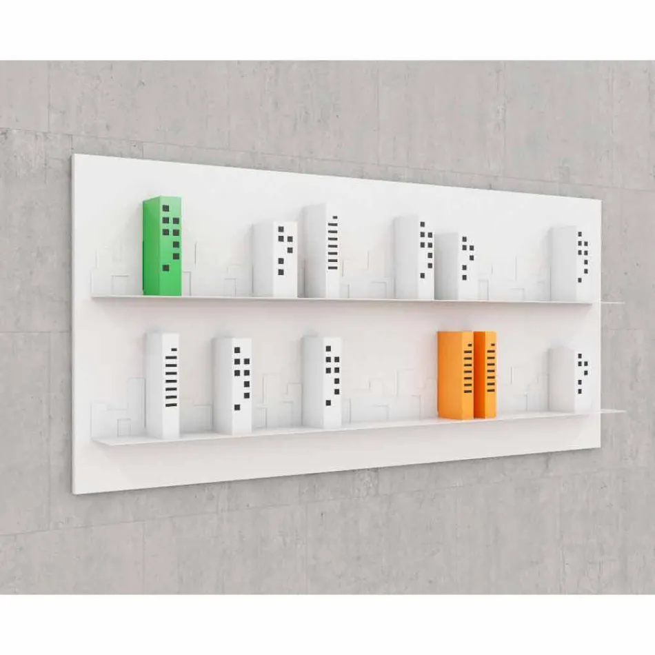 Biblioteca en Hang Skyline 186x86 Mabele Viadurini