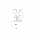 Biblioteca en Hang Skyline 90x110 Mabele Viadurini