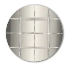 Librería de pared redonda en plexiglás dorado o plateado Made in Italy - Lizzy Viadurini