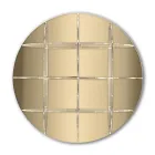 Librería de pared redonda en plexiglás dorado o plateado Made in Italy - Lizzy Viadurini