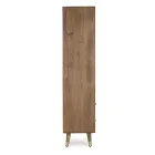 Librería para salón en madera de mango y puertas recicladas Homemotion - Auriel Viadurini