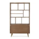 Librería para salón en madera de mango y puertas recicladas Homemotion - Auriel Viadurini