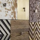 Librería para salón en madera de mango y puertas recicladas Homemotion - Auriel Viadurini