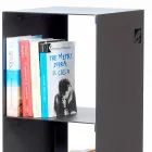 Librería moderna de piso de hierro negro, rojo, blanco o gris Made in Italy - Pls Viadurini