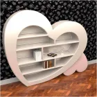 Librería de diseño en Adamantx® Cuore Made in Italy Viadurini