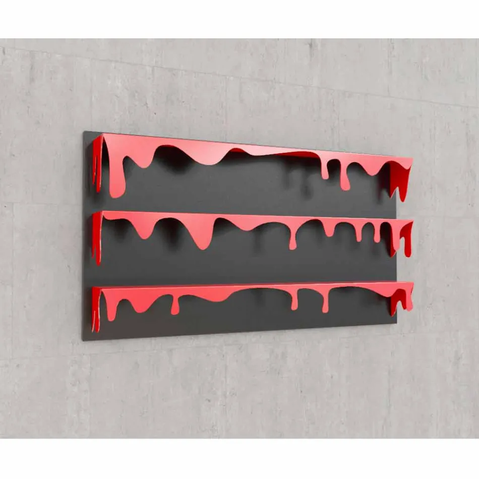 Biblioteca de diseño Kolata 130x70 (3 estantes) Mabele Viadurini